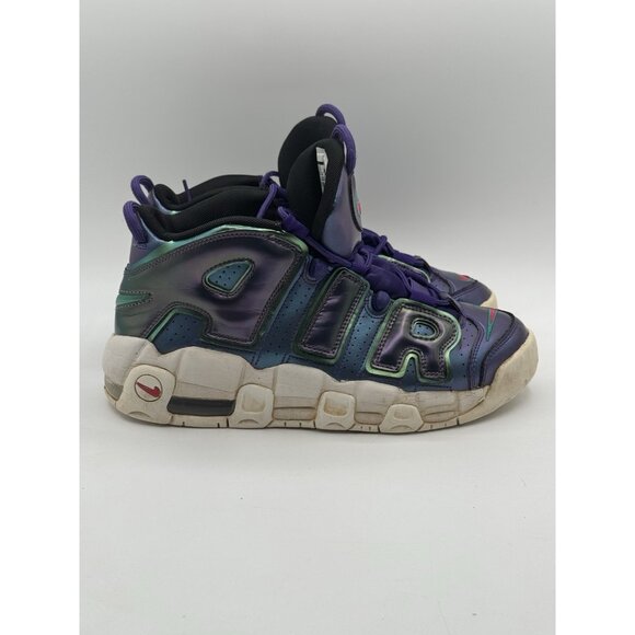 Nike Air More Uptempo SE GS Iridescent Basketball 922845-500 Size 7Y - Picture 1 of 8